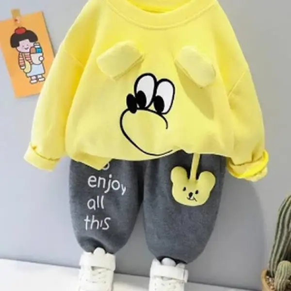 Kids-Unisex Wool Blend Clothing Set