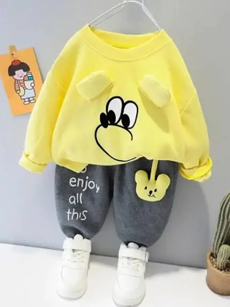 Kids-Unisex Wool Blend Clothing Set